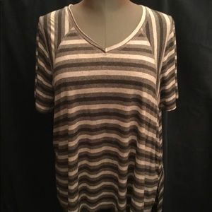 RELAXED FIT STRIPE T-SHIRT